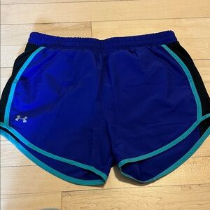 Under Armour Women's Athletic Shorts in Blue and Black